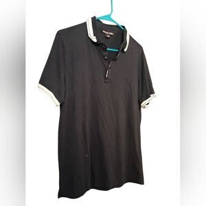 Michael Kors Black Polo with White Trim